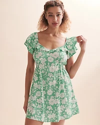 Enchant Me Ruffle Sleeves Mini Dress