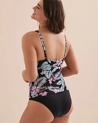 Tropical Plunge Tankini Top
