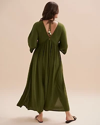 Maxi Dress with Crochet Detail