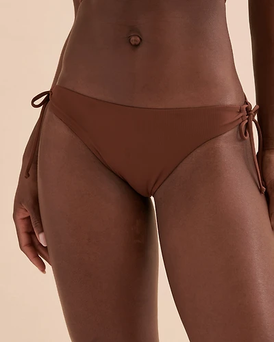 Rib Side Tie Bikini Bottom