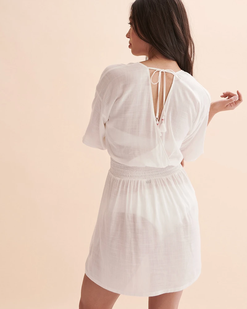 Deep V-neck Mini Dress