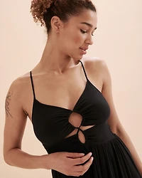 Robe lacée mi-longue