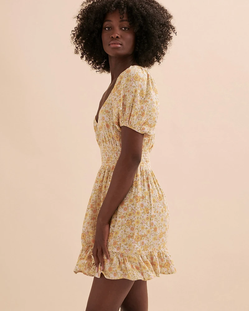 Something Pretty Short Sleeve Mini Dress