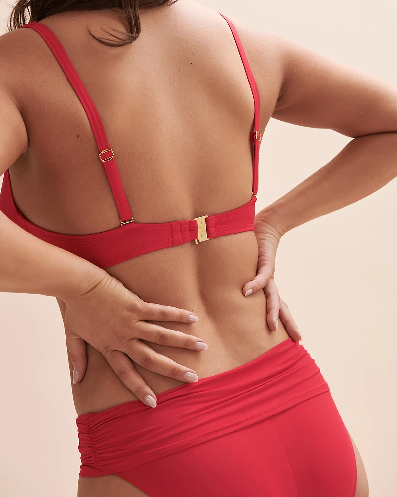 All Tied Up  D/DD Cup Plunge Bikini Top