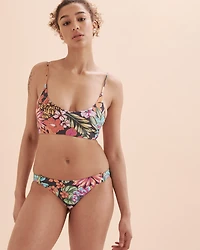 Reina Tropical Low Rise Bikini Bottom