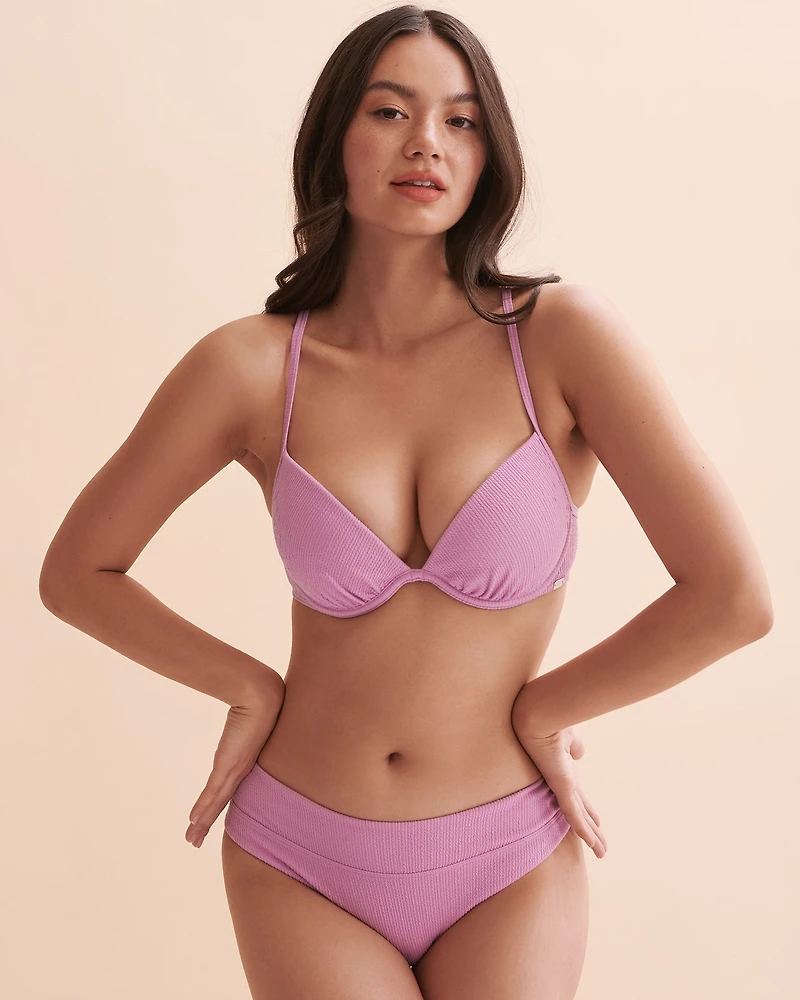 Textured Push-up Bikini Top