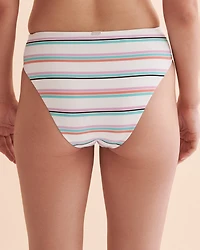Bas de bikini tanga Multicolour Stripes