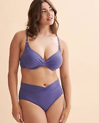 Solid High Waist Bikini Bottom