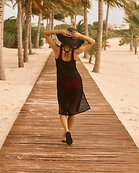 Crochet Midi Dress