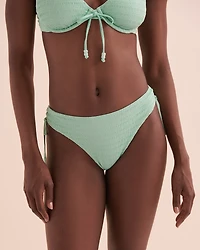 Bas de bikini noué aux hanches texturé Bahamas