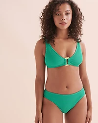 Bas de bikini aux hanches texturé Pucker Up