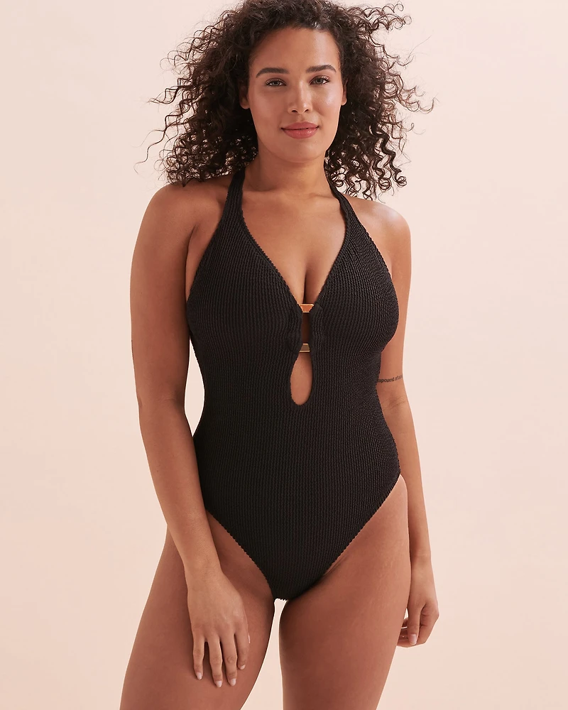 Maillot de bain une-pièce plongeant Pucker Up