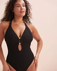 Maillot de bain une-pièce plongeant Pucker Up