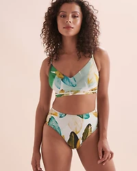 Haut de bikini plongeant Pacific Jungle