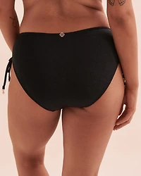 Bas de bikini noué aux hanches texturé Floral Mist