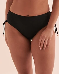 Bas de bikini noué aux hanches texturé Floral Mist