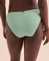 Bas de bikini noué aux hanches texturé Bahamas