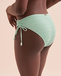 Bas de bikini noué aux hanches texturé Bahamas