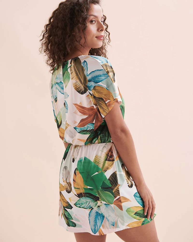 Robe courte cache-coeur Pacific Jungle