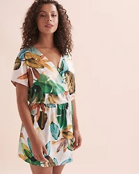Robe courte cache-coeur Pacific Jungle