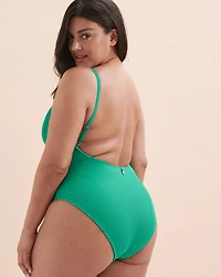 Maillot une-pièce plongeant Pucker Up