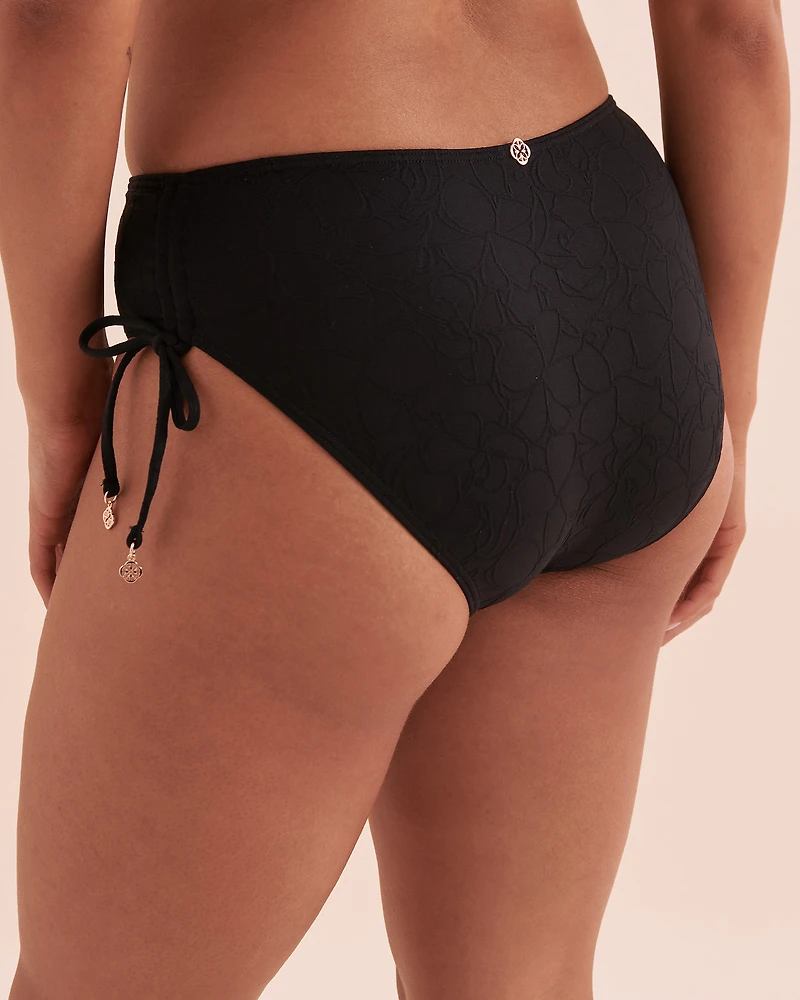 Bas de bikini noué aux hanches texturé Floral Mist