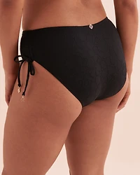 Bas de bikini noué aux hanches texturé Floral Mist