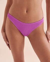 Bas de bikini coupe échancrée côtelé Summer High