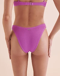 Bas de bikini coupe échancrée côtelé Summer High