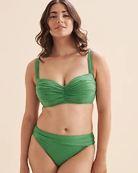 Kore D Cup Shirred Bandeau Bikini Top