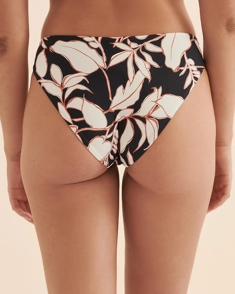 Opal Leaves Sublimity Reversible High Waist Bikini Bottom