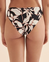 Opal Leaves Sublimity Reversible High Waist Bikini Bottom