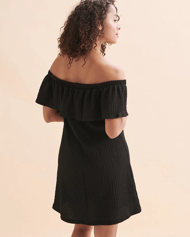 Pebble Beach Off-the-Shoulder Short Dress