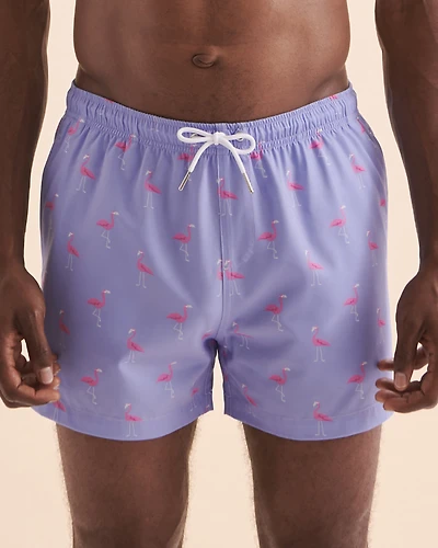 Purple Flamingo Volley Swimsuit