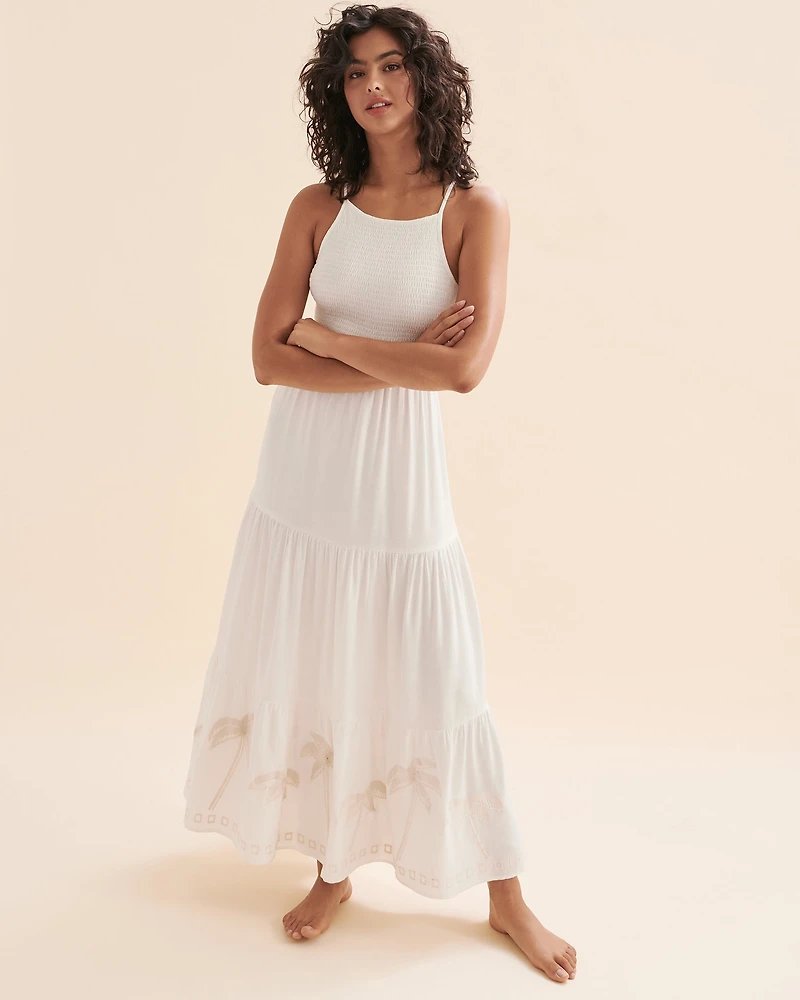 Robe longue avec broderies Pacific Dreams