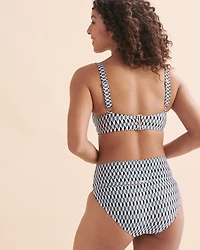 Haut de bikini bandeau à anneaux Boardwalk Geo