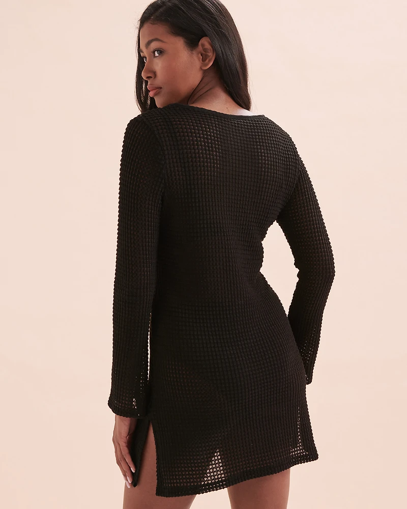 Crochet Long Sleeve Dress
