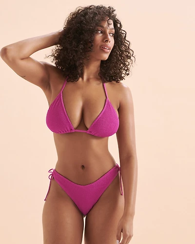 Haut de bikini triangle bonnet D texturé Kali Sorbet