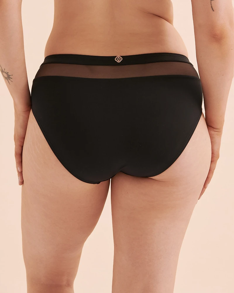 Bas de bikini à insertions résille