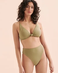 Saltwater Solids High Waist Bikini Bottom