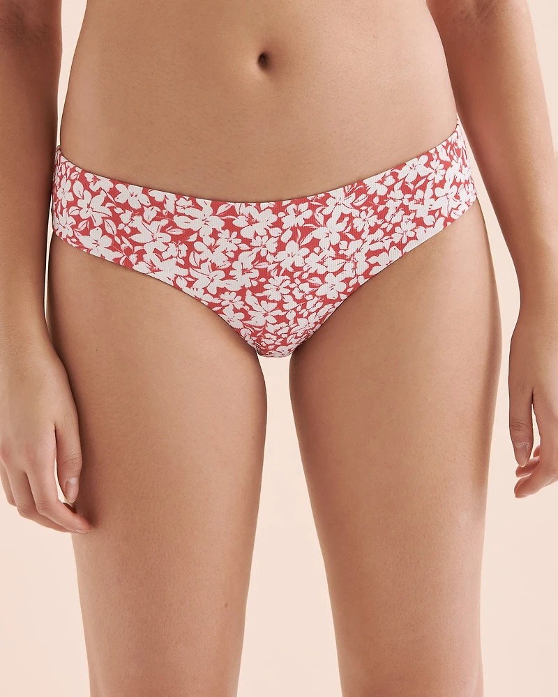 Bright Red Cheeky Bikini Bottom