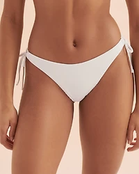 Ribbed Side Tie Bikini Bottom