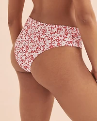 Bright Red High Waist Brazilian Bikini Bottom
