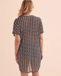 TURQUOISE COUTURE Caftan en résille