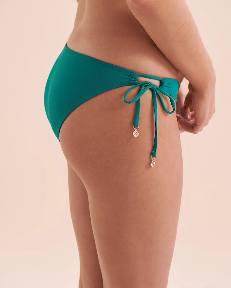 Bas de bikini brésilien noué aux hanches Blue Paradise