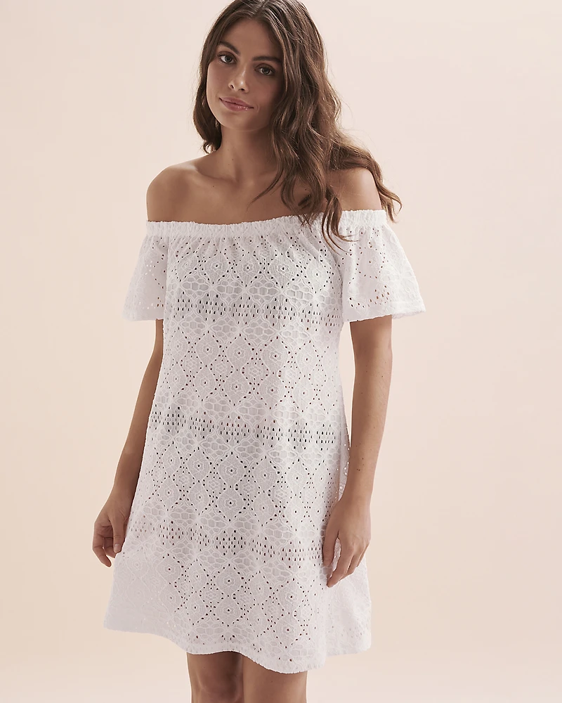 Robe courte Boho Beauty Eyelet