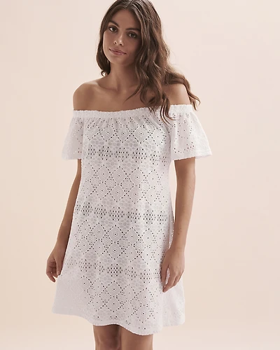 Robe courte Boho Beauty Eyelet