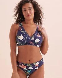 Floral Fantasy Vera Plunge Bikini Top