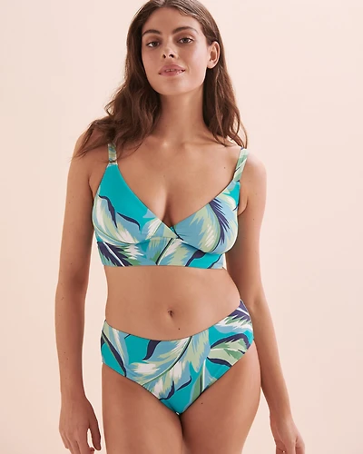 Jungle Foliage Cecile Triangle Bikini Top