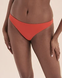 Bas de bikini cheeky Saltwater Solids Flamenco